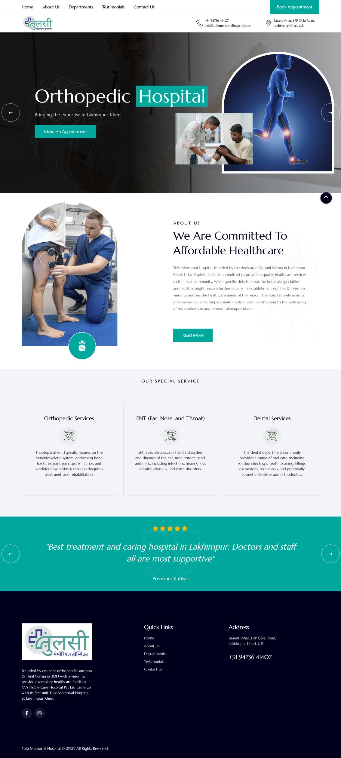 Tulsi Memorial Hospital – Orthopedic & Multicare Hospital, Lakhimpur Kheri